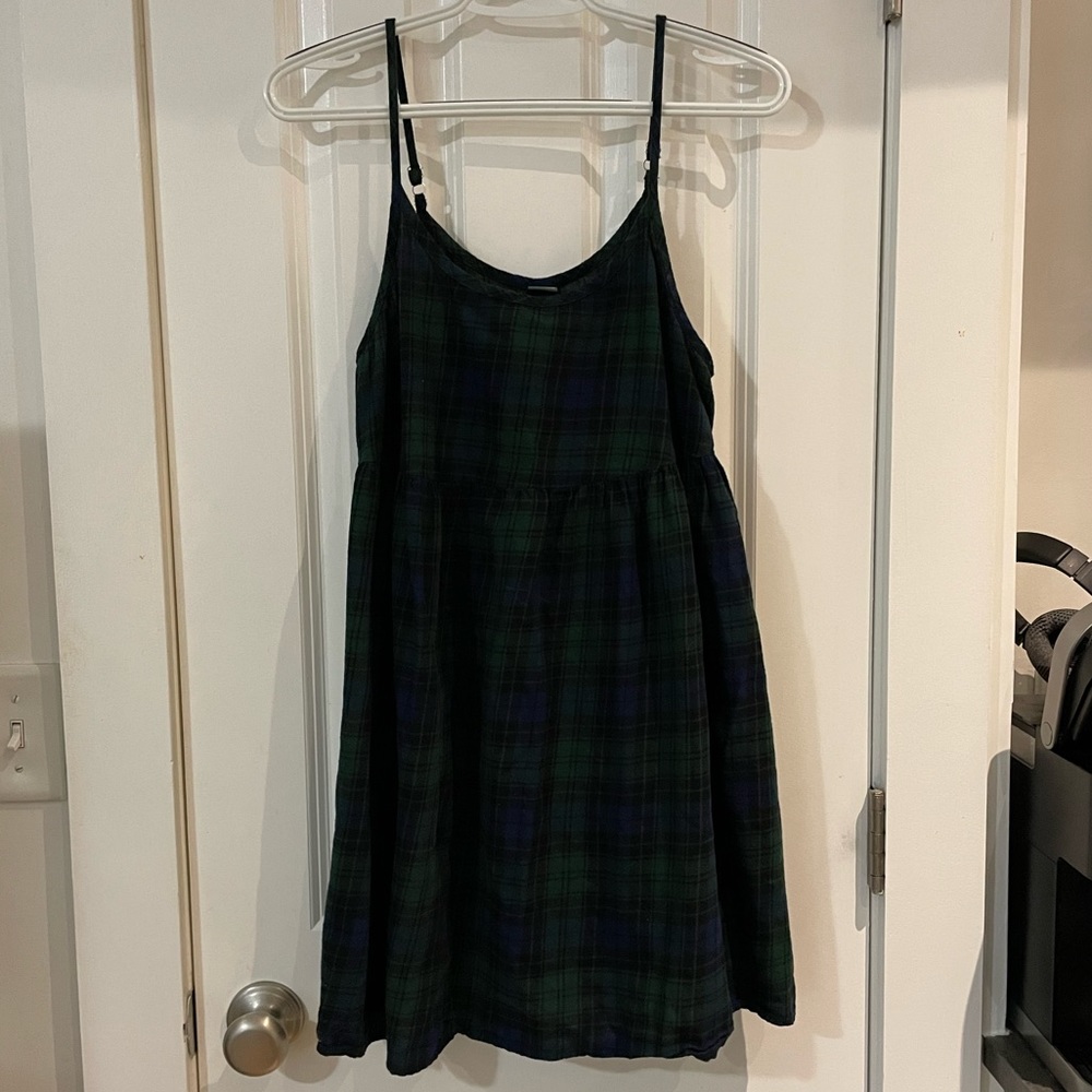 Plaid tank dress